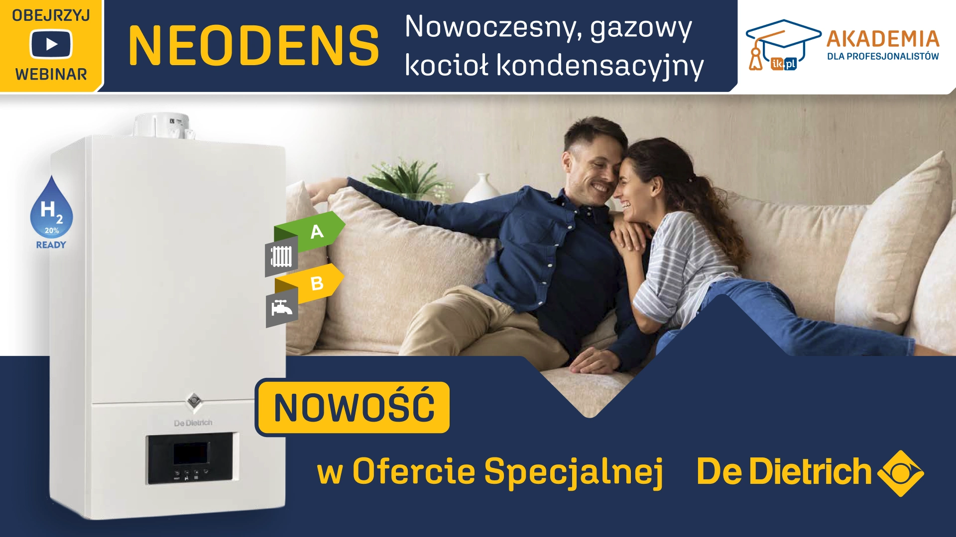 NEODENS - Nowoczesny, gazowy kocioł kondensacyjny. Nowość w Ofercie Specjalnej De Dietrich