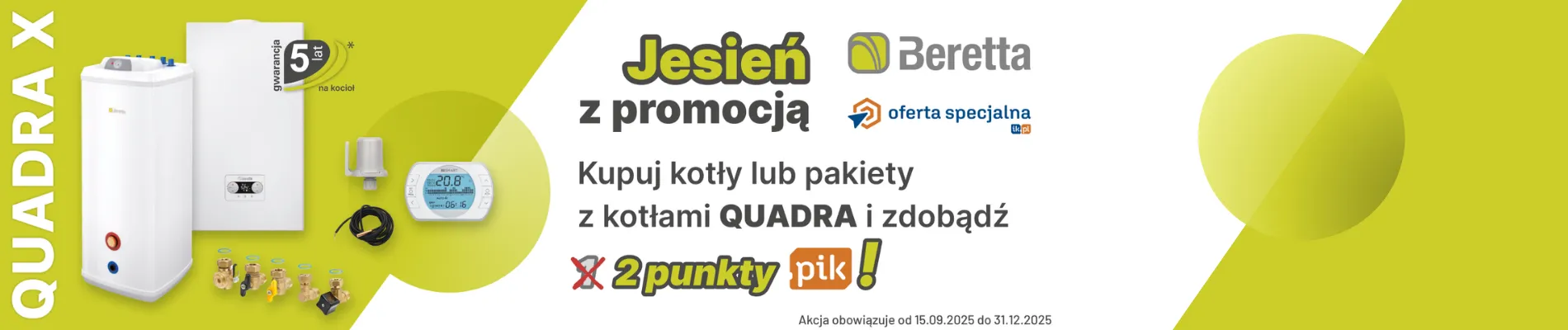 Jesień z promocją na kotły Beretta QUADRA X - banner