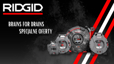 Nowość od RIDGID: FlexShaft K9-12 oraz okazja w promocji "BRAINS FOR DRAINS