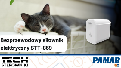 TECH STEROWNIKI - Bezprzewodowy siłownik elektryczny STT-869