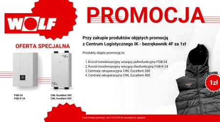 WOLF - Zgarnij praktyczny bezrękawnik za jedyne 1 PLN!