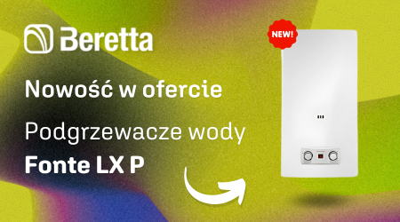 Fonte LX P – nowoczesne podgrzewacze wody od Beretta!