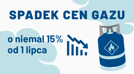 Spadek cen gazu od lipca 2025
