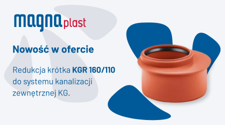 Redukcja krótka Magnaplast KGR 160/110 do kanalizacji zewnętrznej