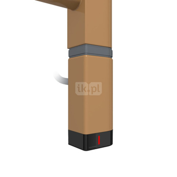 Grzałka TERMA One D30x40 Prawy, 400W Tuba, RAL 1011, kabel prosty bez wtyczki [złocisty, 1,5m, logo Terma, instr. TERMA]