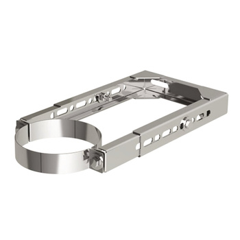 Uchwyt MK ŻARY PK WHT 3 stal nierdzewna fi 110/160 mm (mocowanie - Obejma do ściany regulowana)