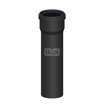 Rura prosta PP L1000mm DN125mm odporna na promieniowanie UV z uszczelką [EPDM]