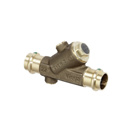 Zawór odcinający VIEGA 22394 (stan surowy) 1/2'' (15) 15 mm mz x mz, max. 90'C