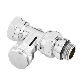 RLV-CX 15, zawór odcinający, chromowany, prosty