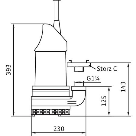 Pompa zanurzeniowa do ścieków WILO EMU KS 8 D SVA+V żeliwo 3x 400V, moc 1.1W 50 Hz