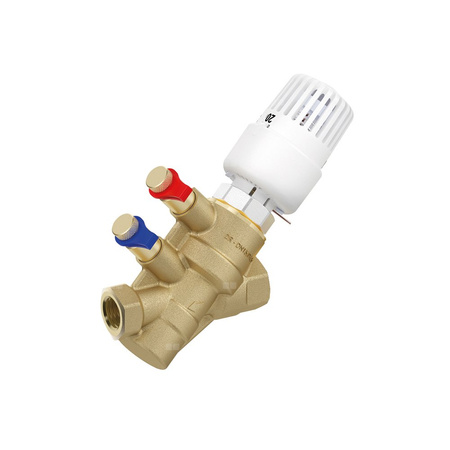 Zawór regulacyjny COMAP Nexus Vivax T-AF Mosiądz PN25, pol. Gwint wewnętrzny 1/2'' DN 15S, natężenie przepływu 0.45m3/h od -20'C do 120'C, niezależny od ciśnienia