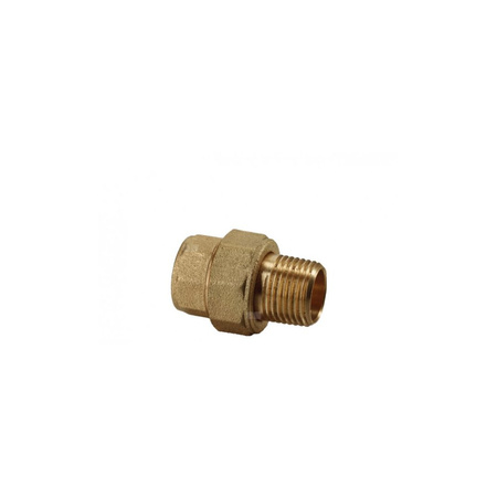 Złączka (śrubunek) prosta śrutowana (wersja krótka) VALVEX Twist, 3/4 (GZ x GW)
