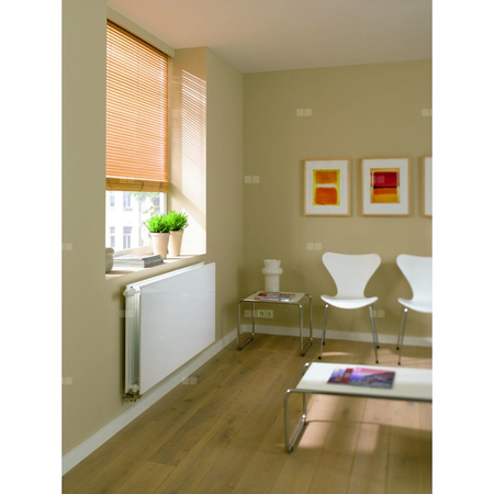 Grzejnik płytowy typ 20 KERMI X2 Plan-V, prawy wym. 405 x 1305 mm, kolor biały, moc 880 W