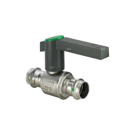 Zawór kulowy VIEGA 2370 stal nierdzewna, PN16 28 mm zz x zz, uchwyt: dźwignia