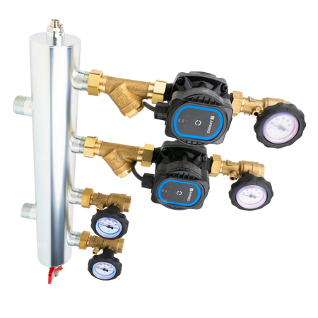 Grupa pompowa AFRISO BPS 900 AP GZ x GW 1'' x 3/4'', z pompą obiegową AFRISO APH 160 15-7/130 mm