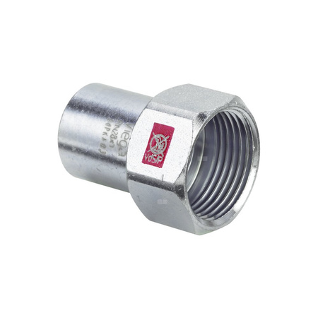 Element wsuwany Prestabo VIEGA 11121 jednoczęściowy, stal (ocynk galwaniczny/elektrolityczny) / stal (ocynk galwaniczny/elektrolityczny), 28 mm, 1'' (kw x gw), 49 mm