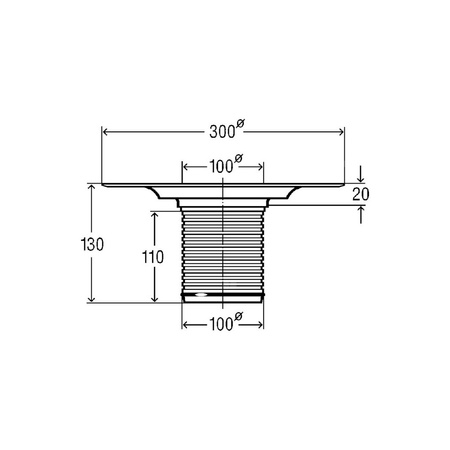Element wyrównujący wysokość, tworzywo sztuczne / szary do odpływów prysznicowych VIEGA 4925