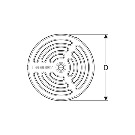 Króciec przyłączeniowy Geberit do odpływu prysznicowego międzykondygnacjami: Czarny