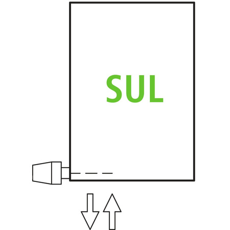 Grzejnik płytowy typ 10 KERMI V-HVV wym. 1200 x 700 mm, kolor biały, moc 820 W