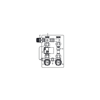 Regumat RTA-130VR, DN 25, z pompą Wilo PARA 25-130/6-43/SC-9