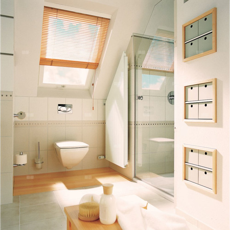 Grzejnik płytowy typ 10 KERMI HVN wym. 1200 x 1190 mm, kolor biały, moc 1395 W