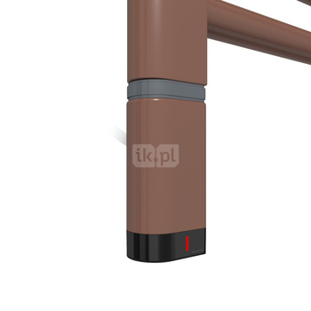 Grzałka TERMA One D30x40 Lewy, 400W \ Tuba, Copper, kabel spiralny z wtyczką [srebrzysty, 2,5m, logo