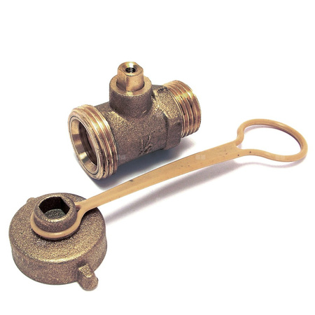 Zawór wodny COMAP Spustowy z korkiem GW 1/2'' x GZ 1/2''