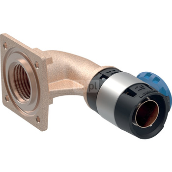 Kolano 90' GEBERIT FlowFit, brąz bezołowiowy, 1/2'' x 20 mm (GW x łącznik zaprasowywany)