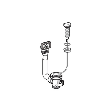 Zdalne uruchamianie Geberit z cięgłem, powierzdnia/model: polerowany