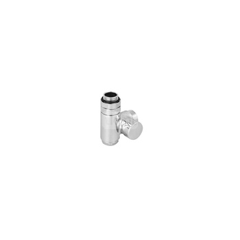 Zawór odcinający zintegrowany z trójnikiem CYLINDER, Lewy, GZ 1/2"-GW 1/2"-GZ 24-19, Chrom, (V1102-01BSX)