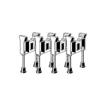 Komplet stopek regulowanych, tworzywo sztuczne / srebrny do odpływów prysznicowych VIEGA 496583