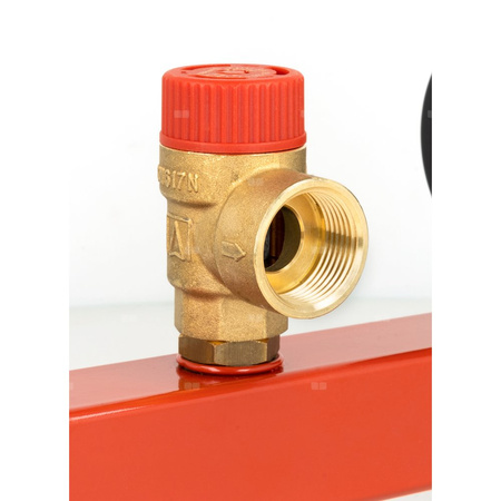 Zespół przyłączeniowy AFRISO BSS 3/4'' GW x GW, max. 1.5 bar + wskaźnik ciśnienia