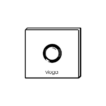 Płytka maskująca Visign for More 100 metal, szkło, nr wzoru 8351.8 płytka maskująca: szkło przejrzyste/jasnoszary