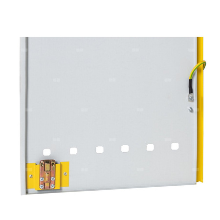 Punkt redukcyjno-pomiarowy na 5-6 gazomierzy G4/G6, w pionie, w skrzynce metalowej - brązowy