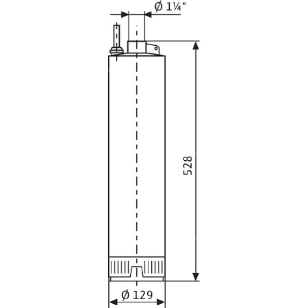 Pompa głębinowa 1-fazowa WILO Sub TWI 5-506EM-FS częstotliwość 50 Hz, moc 1.1 kW 7.9 A, prędkość obrotowa 2810 obr/min