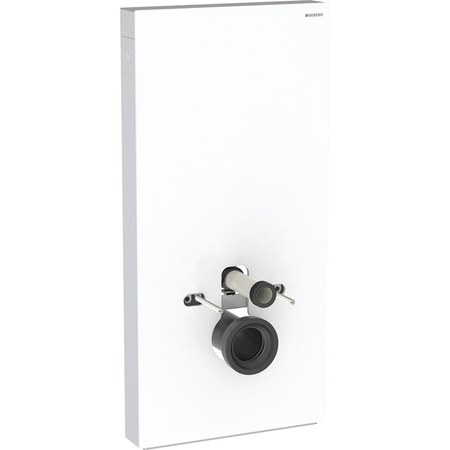 Moduł sanitarny do WC wiszącego GEBERIT Monolith Plus, 1010 mm x 480 mm x 106 mm, front: biały, bok: aluminium