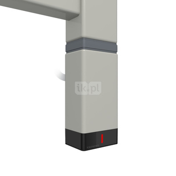 Grzałka TERMA One P30x40, 800W \ Tuba, RAL 7038, kabel spiralny z wtyczką [biały, 2,5m, logo Terma,