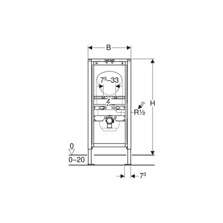 Zestaw nakrętek z tworzywa sztucznego Geberit do pręta gwintowanego M8 (2 szt.)