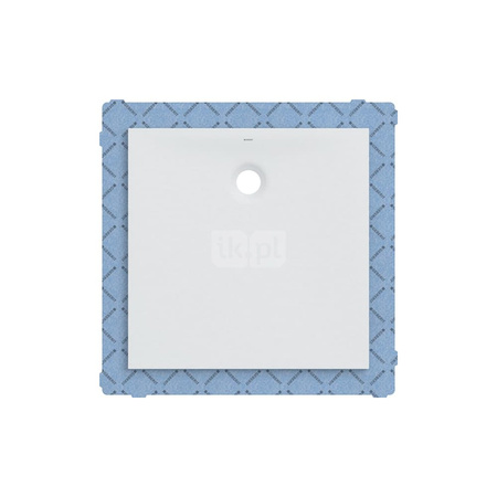 Pokrywa odpływu Geberit Split d90, do syfonu brodzikowego, wysokość zasyfonowania 30 / 50 mm: Płyta przykrywająca: biała / matowa, Pierścień ozdobny: chrom matowy