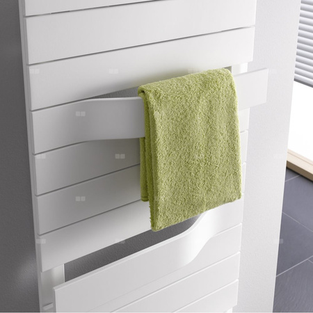 Kermi TABEO 1197x101x600mm QN 747, RAL9016, Podłączenie środkowe