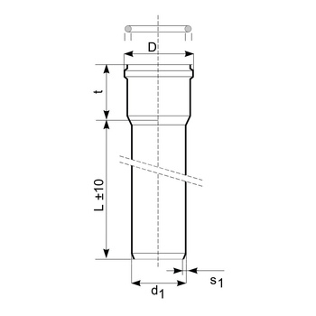 Rura kanalizacyjna zewnętrzna pvc-u MAGNAPLAST KGEL 160 x 3000 x 4.7 z kielichem wydłużonym lita pomarańczowa, klasa C - SN 8