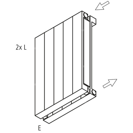 Grzejnik płytowy typ 20 KERMI HVN wym. 1200 x 630 mm, kolor biały, moc 1187 W