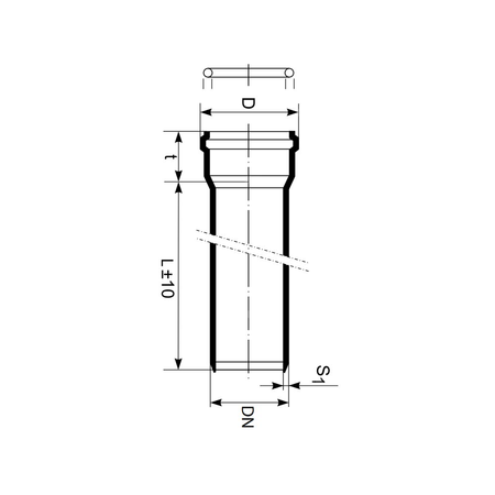 Rura kanalizacyjna zewnętrzna pp-md MAGNAPLAST KG2000 250 x 3000 x 9.6 z kielichem kolor zielony, klasa SN 16