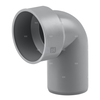 Kolano MAGNAPLAST HT PLUS HTSW, PP (szary), DN 40 x DN 30 (wz x ww), do kanalizacji