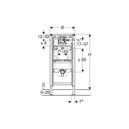 Wąż spłukujący Geberit do pisuaru, długi