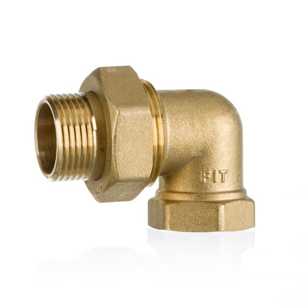 Śrubunek kątowy oring FITTING STANDARD mosiądz 1'' x 1'' (GZ x GW)