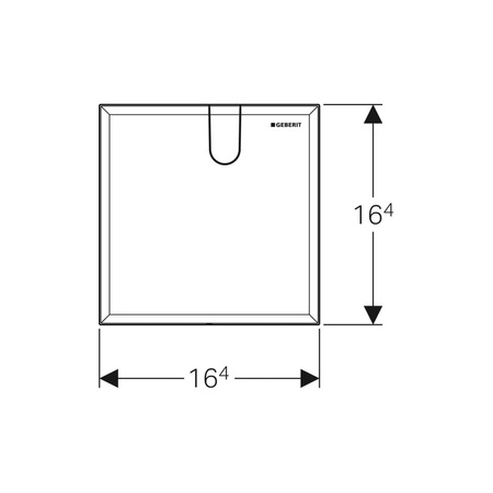 Pokrywa Geberit do króćca węża podłączeniowego, do płytek przykrywających do podtynkowej skrzynki funkcyjnej