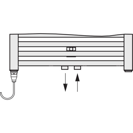 Grzejnik drabinkowy KERMI DUETT, wym. 1188 x 784 mm, kolor biały, moc 1343W