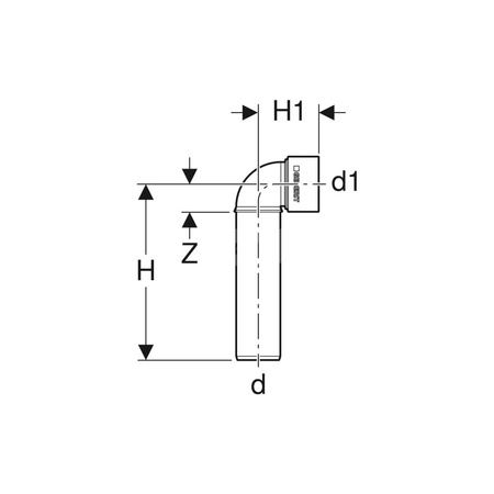 Zaślepka ochronna Geberit Silent-PP d46 46x19 żółta