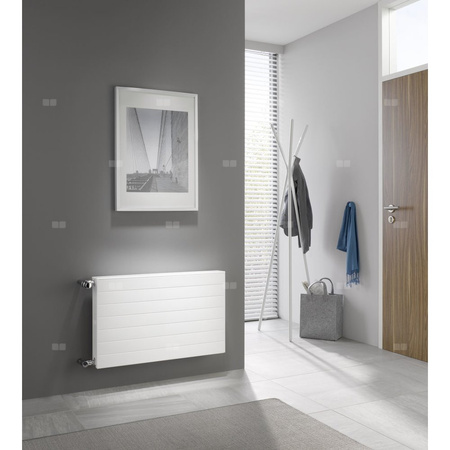 Grzejnik płytowy typ 10 KERMI Line-K wym. 305 x 1205 mm, kolor biały, moc 347 W